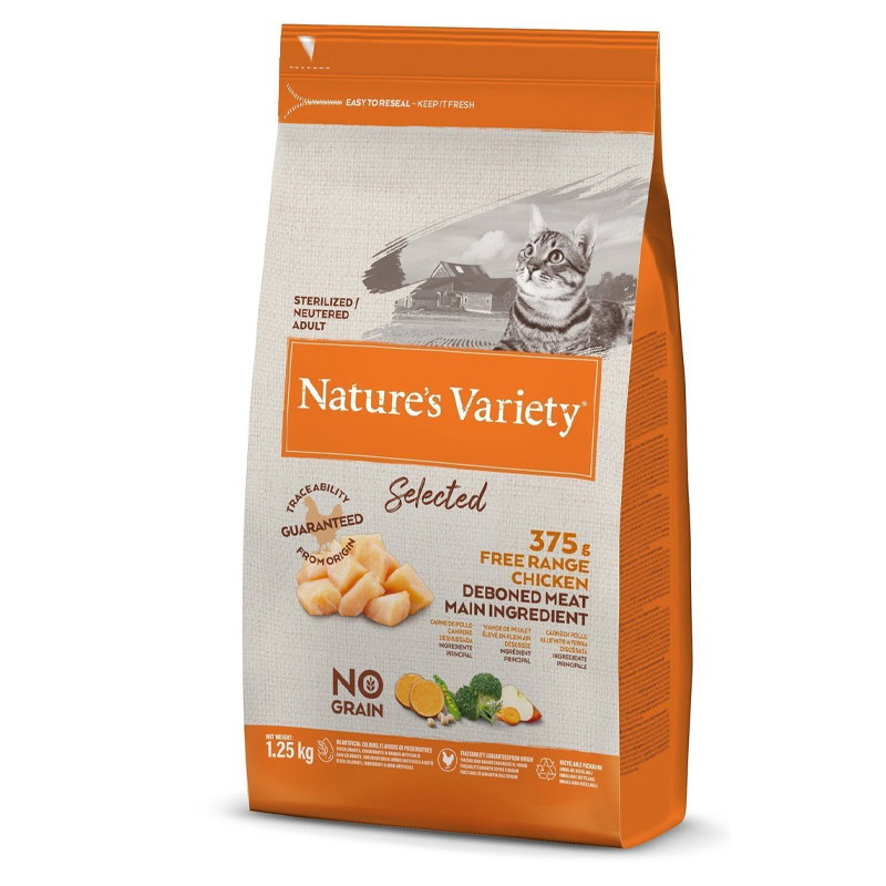 Natures Variety Selected Sterilized Free Range Chicken 1,25 Kg