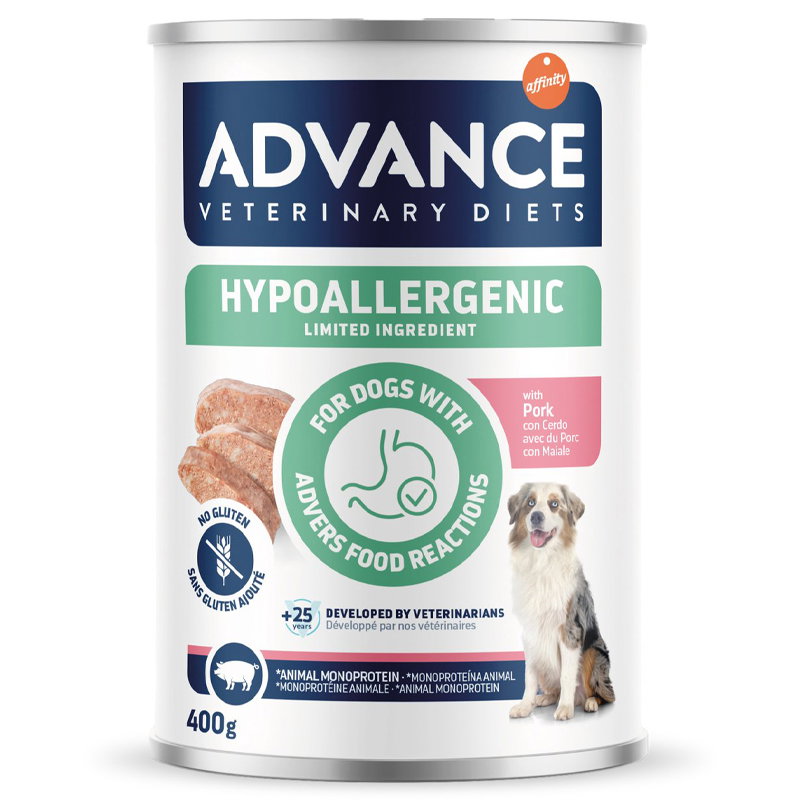 Advance Veterinary Diet Dog Hypoallergenic Pork 6X400 Gr