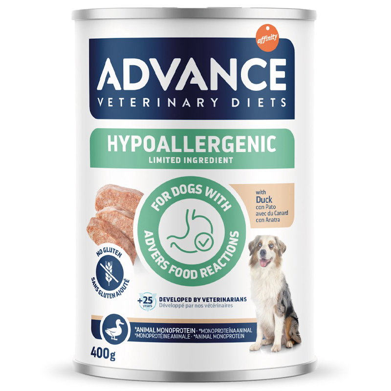 Advance Veterinary Diet Dog Hypoallergenic Duck 6X400 Gr