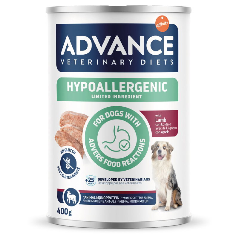Advance Veterinary Diet Dog Hypoallergenic Lamb 6X400 Gr