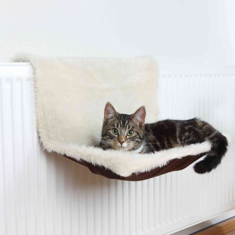 Trixie Radiatorhangmat Pluche / Velours Creme / Bruin 45X26X31 Cm