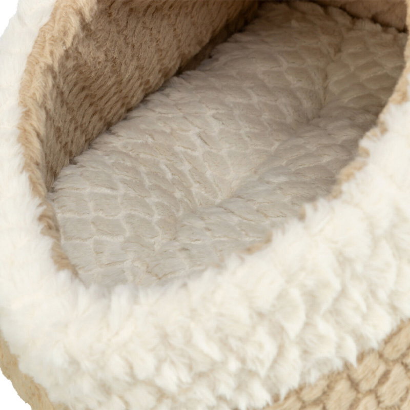 Trixie Kattenmand Iglo Kaline Mio Lichtbruin / Creme 35X41X26 Cm - Afbeelding 3