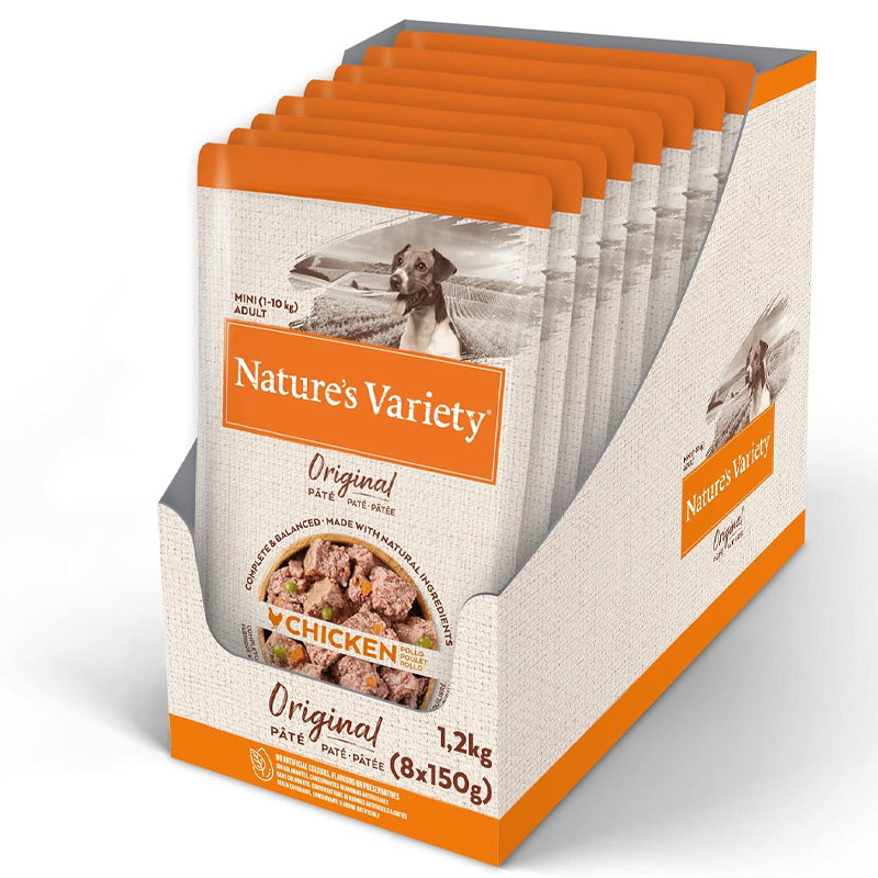 Natures Variety Original Mini Pouch Chicken 8X150 Gr