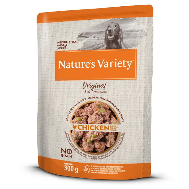 Natures Variety Original Adult Medium / Maxi Pouch Chicken No Grain 300 Gr