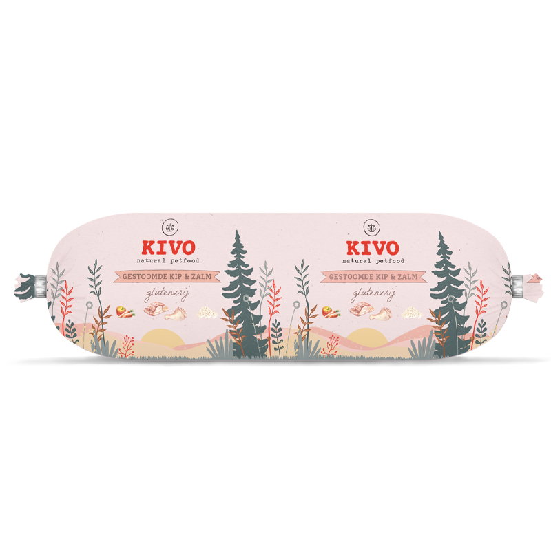 Kivo houdbare worst KIP & ZALM 12 x 600gr