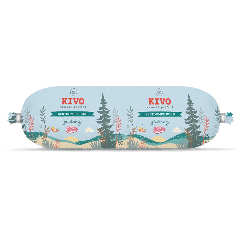 Kivo houdbare worst RUND 12 x 600gr