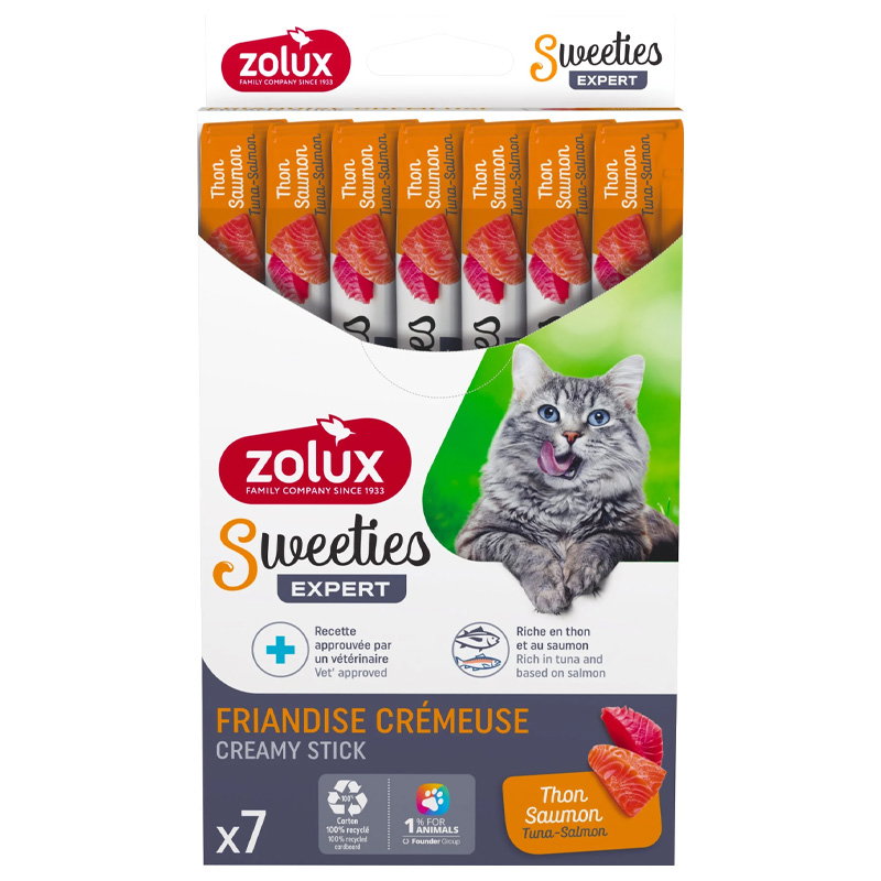 Zolux Sweeties Expert Creamy Stick Tonijn / Zalm 7X14 Gr