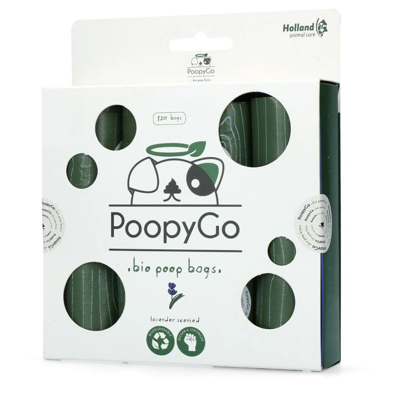 PoopyGo Eco friendly 120 st. (8x15 zakjes) Lavendelgeur
