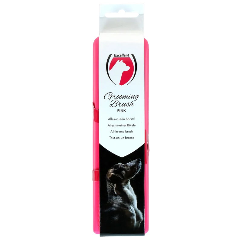 Excellent Pets Grooming Brush Medium Roze
