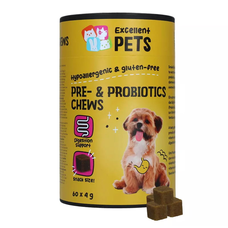 Excellent Pets Pre- & Probiotics Chews 60st