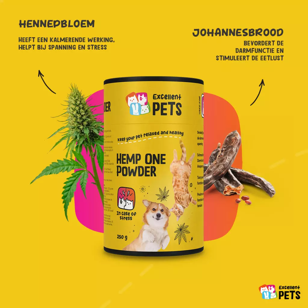Excellent Pets Hemp One Powder 250gr - Afbeelding 3