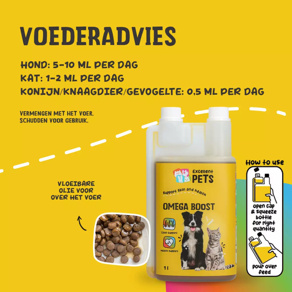 Excellent Pets Omega Boost 1000ml - Afbeelding 2
