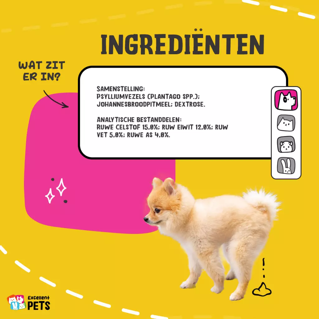 Excellent Pets Dog Psyllium+ 100 g - Afbeelding 4