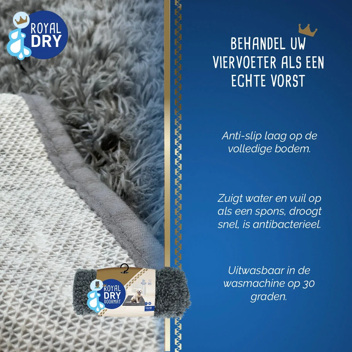 Royal Dry Deurmat Voor Honden M - Afbeelding 7
