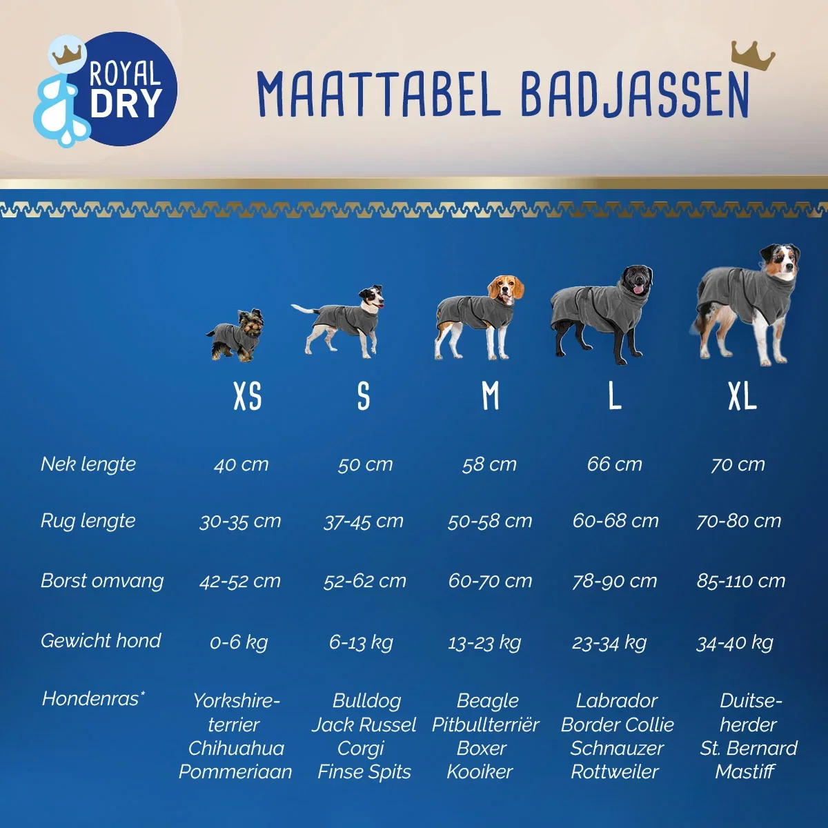 Royal Dry Badjas Voor Honden L - Afbeelding 5