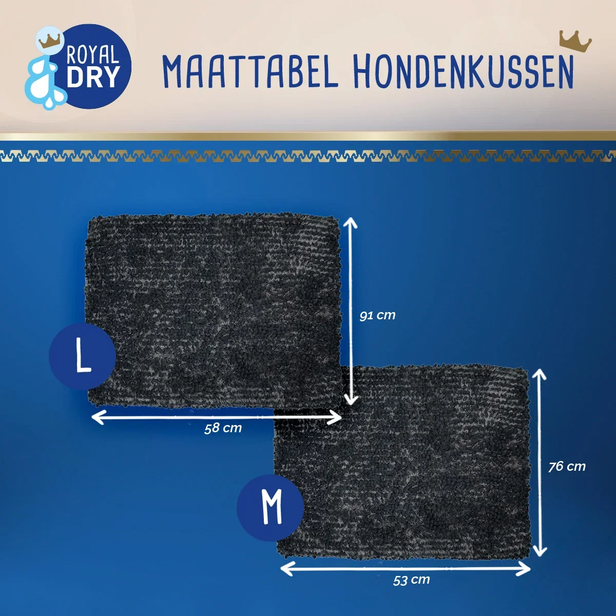 Royal Dry Kussen Voor Honden L - Afbeelding 5